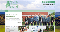 Desktop Screenshot of mainefamilydental.com