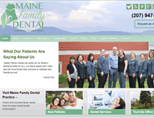 Tablet Screenshot of mainefamilydental.com